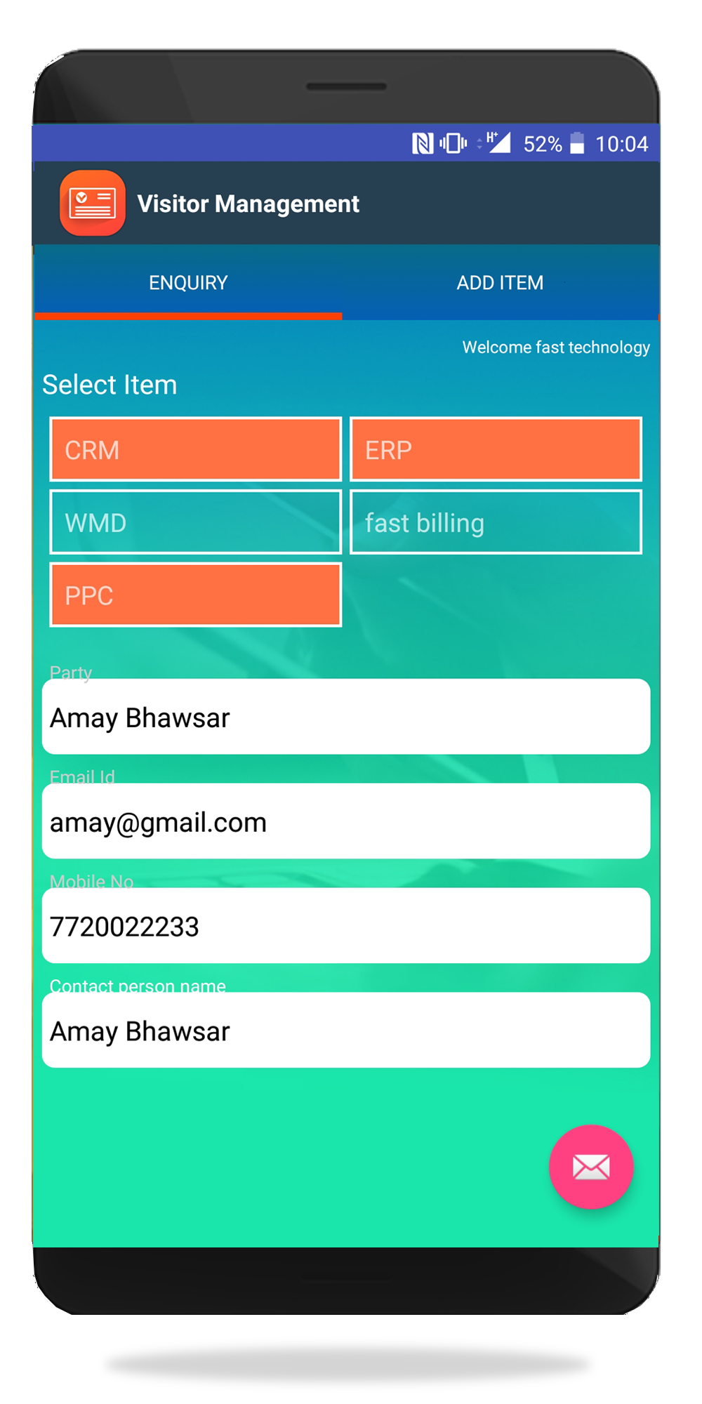 Enquiry Management