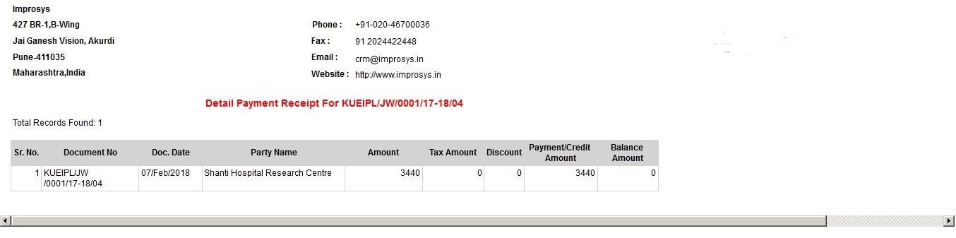 Payment Management Report